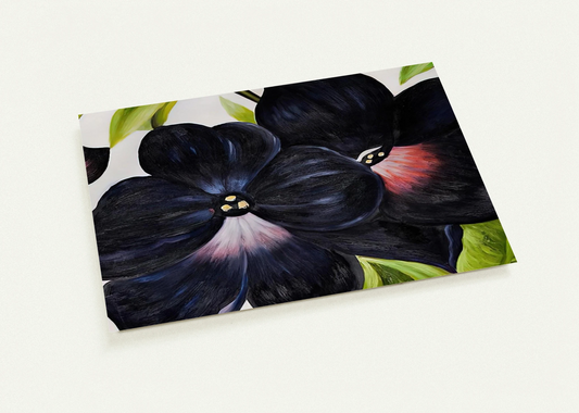 Black and Purple Petunias By Georgia O'Keeffe Pack of 10 Post Cards | Georgia O'Keeffe Post Cards | A6 (10.5 x 14.8 cm) - 4.1 x 5.8 inches