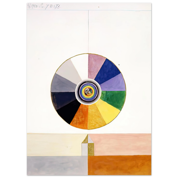 Hilma af Klint - SERIES VII NO 7D 1920 Wall art - 45x60 cm / 18x24 inches - Premium Wooden Framed Poster With Fine Art Paper-canvas - Wood frame
