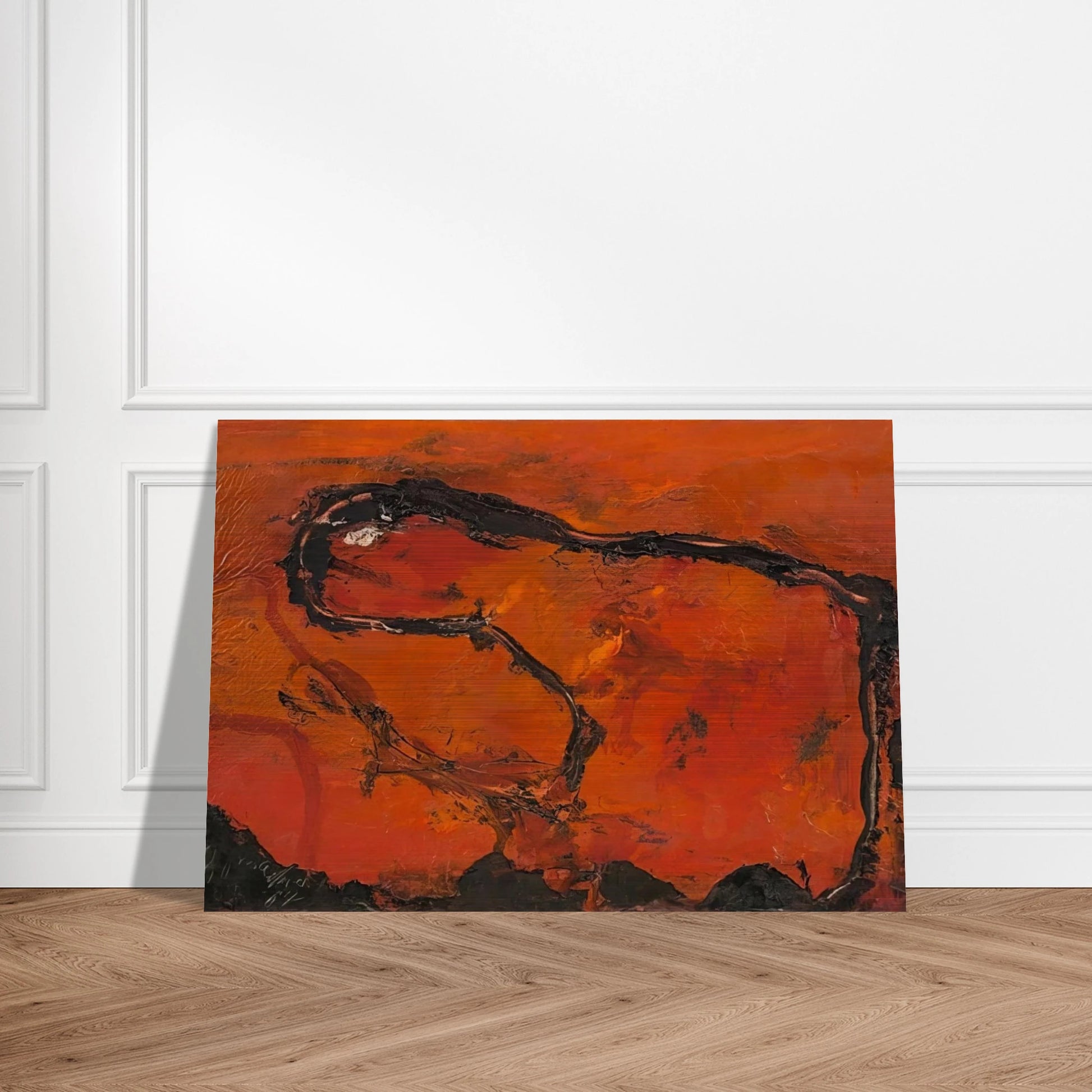 Pega - 1964 - Emil Schumacher Brushed Aluminum Print - 70x100 cm / 28x40 inches | Emil Schumacher Aluminum Print | Emil Schumacher Prints