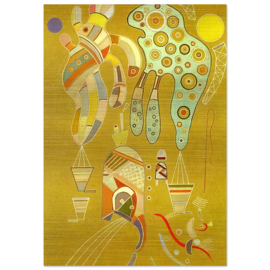 UNTITLED 1941 - Wassily Kandinsky Brushed Aluminum Print - 70x100 cm / 28x40 inches | Wassily Kandinsky Aluminum Print | Wassily Kandinsky Prints