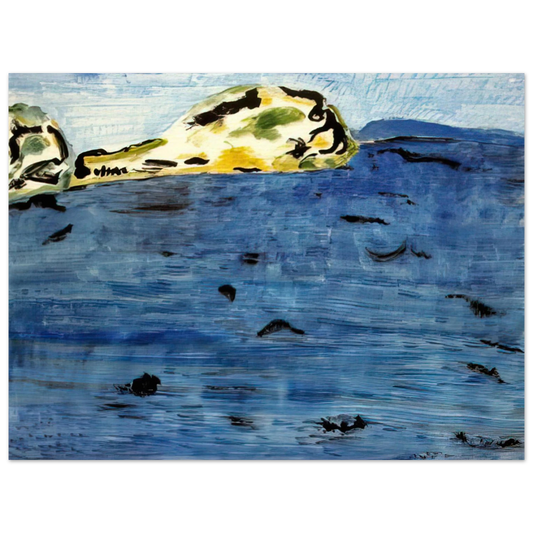 Milton Avery - Blue Bay and Dunes - 1961 Fine Art Poster - Default Title