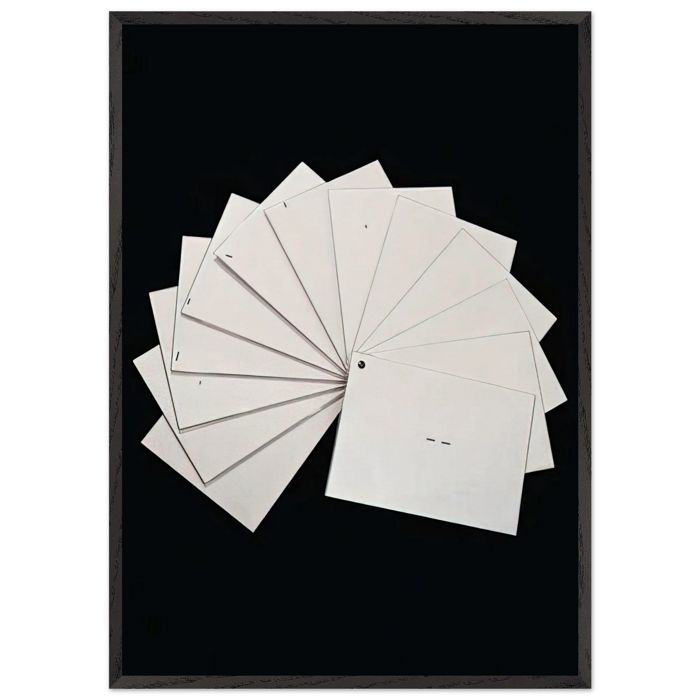 Untitled from Cadernos Series - 1971 - Mira Schendel Framed Art Print – Black Wooden Frame - Default Title - -Framed Art Print