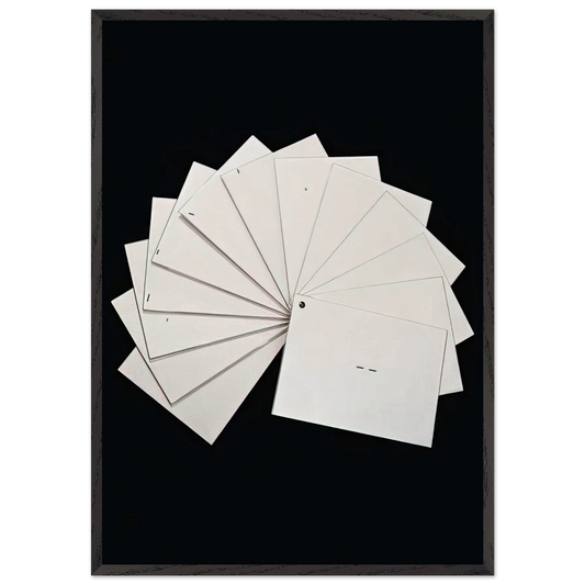 Untitled from Cadernos Series - 1971 - Mira Schendel Framed Art Print – Black Wooden Frame - Default Title - -Framed Art Print