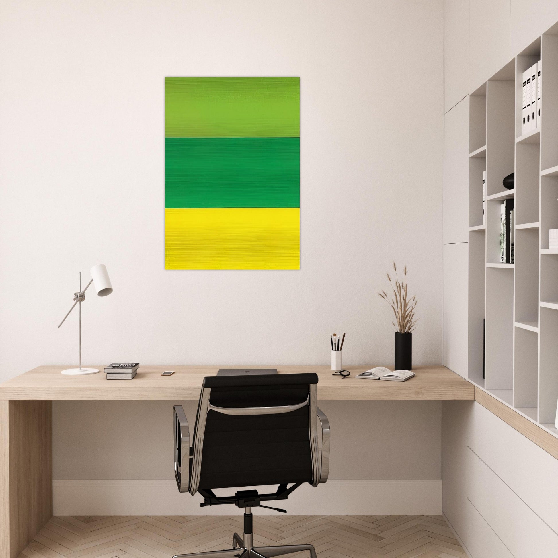 Train Landscape - Ellsworth Kelly Brushed Aluminum Print - 70x100 cm / 28x40 inches | Ellsworth Kelly Aluminum Print | Ellsworth Kelly Prints