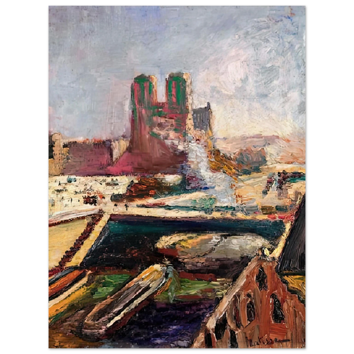Henri Matisse - NOTRE DAME 1900 Fine Art Poster - Default Title