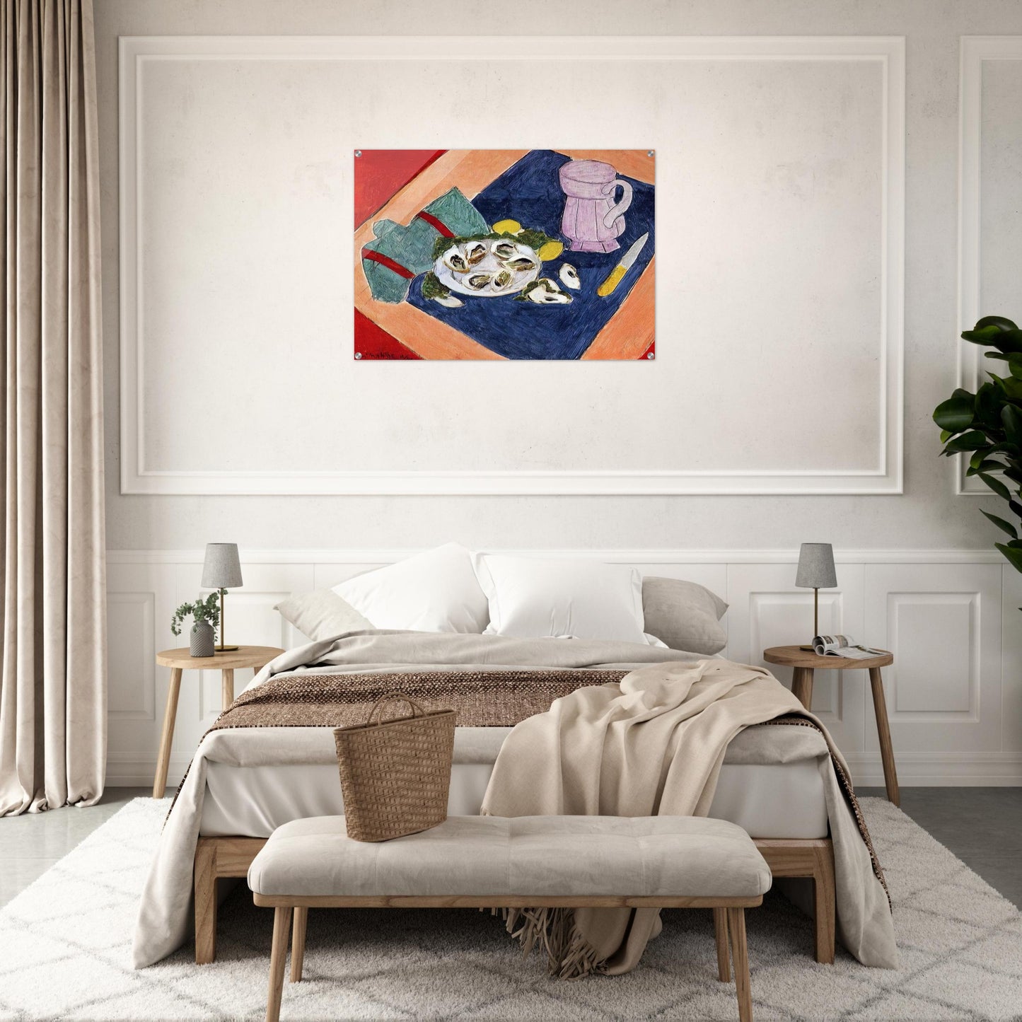 STILL LIFE WITH OYSTERS 1940 - Henri Matisse Acrylic Print - 70x100 cm / 28x40″ inches | Henri Matisse Wall Art | Henri Matisse Prints