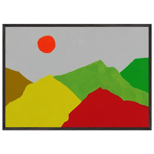Untitled - 2013 - Etel Adnan Framed Art Print – Black Wooden Frame - Default Title - -Framed Art Print