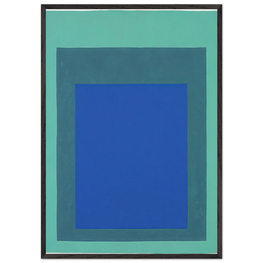 HOMAGE TO THE SQUARE 1976 - Josef Albers Framed Art Print – Black Wooden Frame - Default Title - -Framed Art Print
