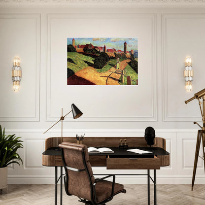 OLD TOWN II 1902 - Wassily Kandinsky Brushed Aluminum Print - 70x100 cm / 28x40 inches | Wassily Kandinsky Aluminum Print | Wassily Kandinsky Prints