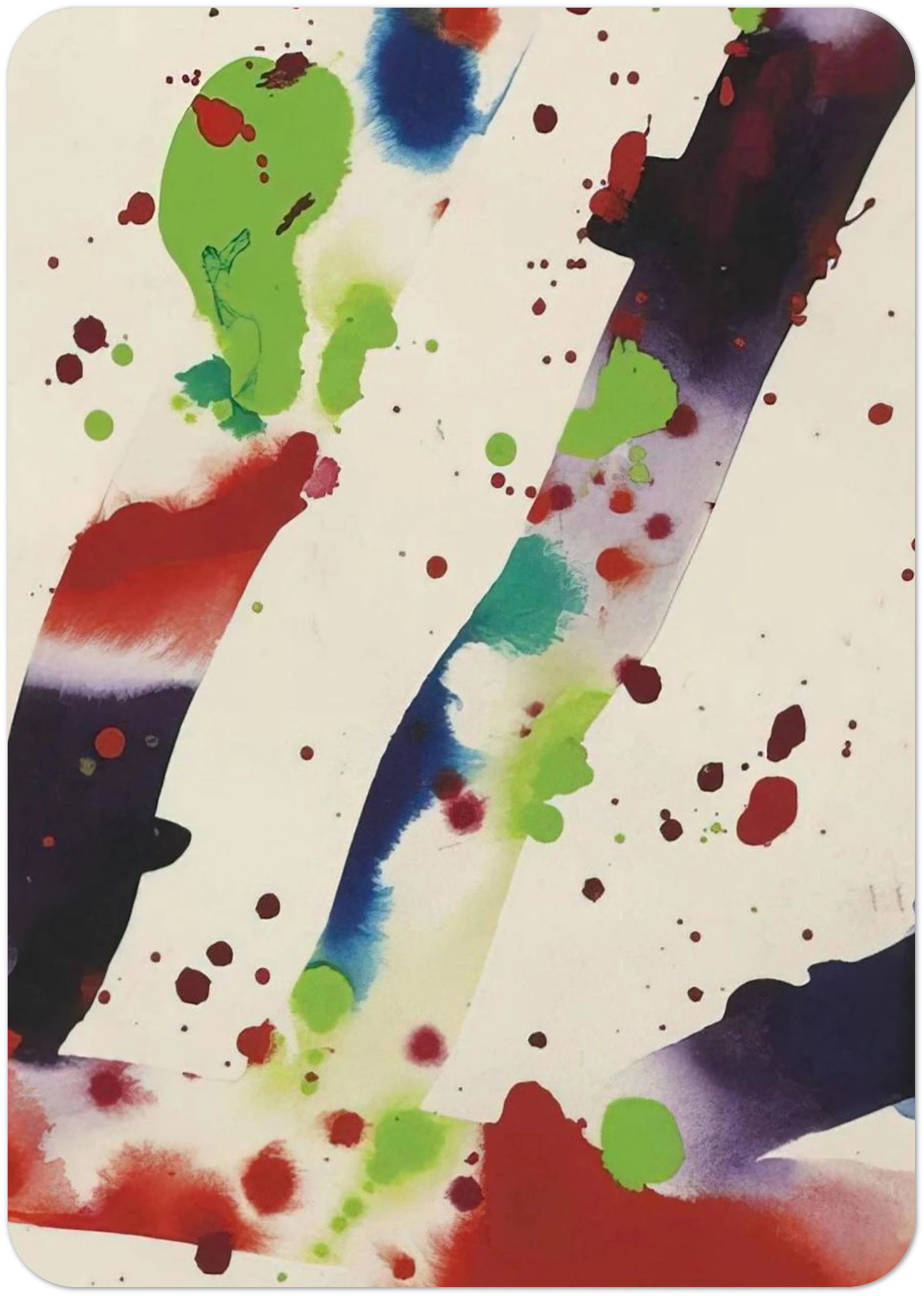 Hello By Sam Francis Pack of 10 Post Cards | Sam Francis Post Cards | A6 (10.5 x 14.8 cm) - 4.1 x 5.8 inches