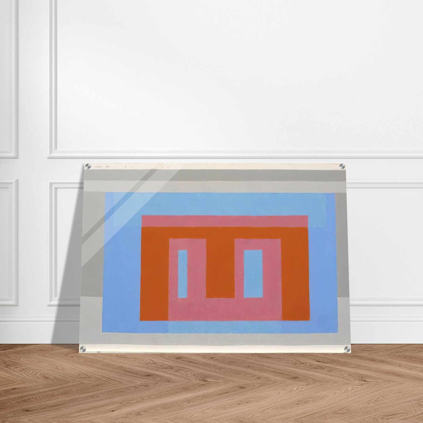 ADOBE VARIANT LUMINOUS DAY 1952 - Josef Albers Acrylic Print - 70x100 cm / 28x40″ inches | Josef Albers Wall Art | Josef Albers Prints