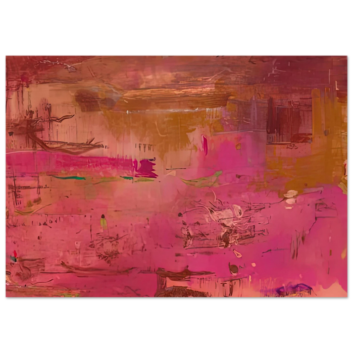 Helen Frankenthaler - Dream Walk Red, 1978- Wall Art - 60x80 cm / 24x32 inches - Premium Wooden Framed Poster With Fine Art Paper-canvas - Black frame
