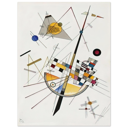 Wassily Kandinsky - DELICATE TENSION NO 85 1923 Fine Art Poster - Default Title