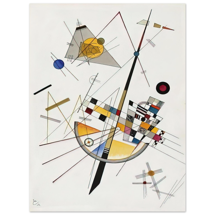 Wassily Kandinsky - DELICATE TENSION NO 85 1923  75x100 cm / 30x40inches Fine Art Poster