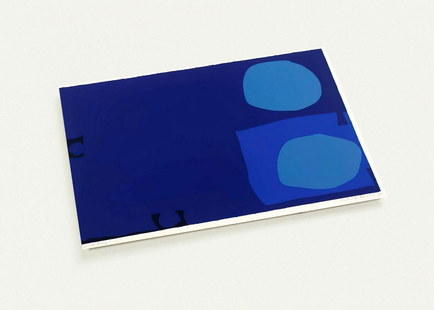 Four Blues Two Discs - 1970 By Patrick Heron Pack of 10 Post Cards | Patrick Heron Post Cards | A6 (10.5 x 14.8 cm) - 4.1 x 5.8 inches