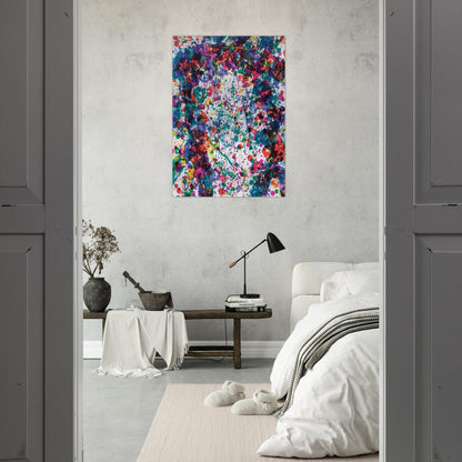 Dewy Unicorn - Sam Francis Brushed Aluminum Print - 70x100 cm / 28x40 inches | Sam Francis Aluminum Print | Sam Francis Prints