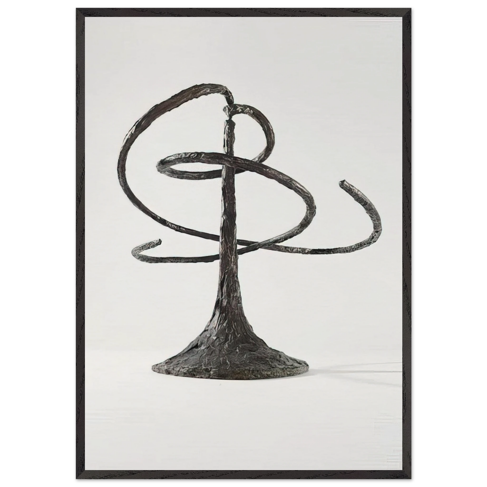 THE HELICES DOUBLE HELIX 1944 - Alexander Calder Framed Art Print – Black Wooden Frame - Default Title - -Framed Art Print