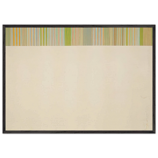 Treble - 1975 - Gene Davis Framed Art Print – Black Wooden Frame - Default Title - -Framed Art Print