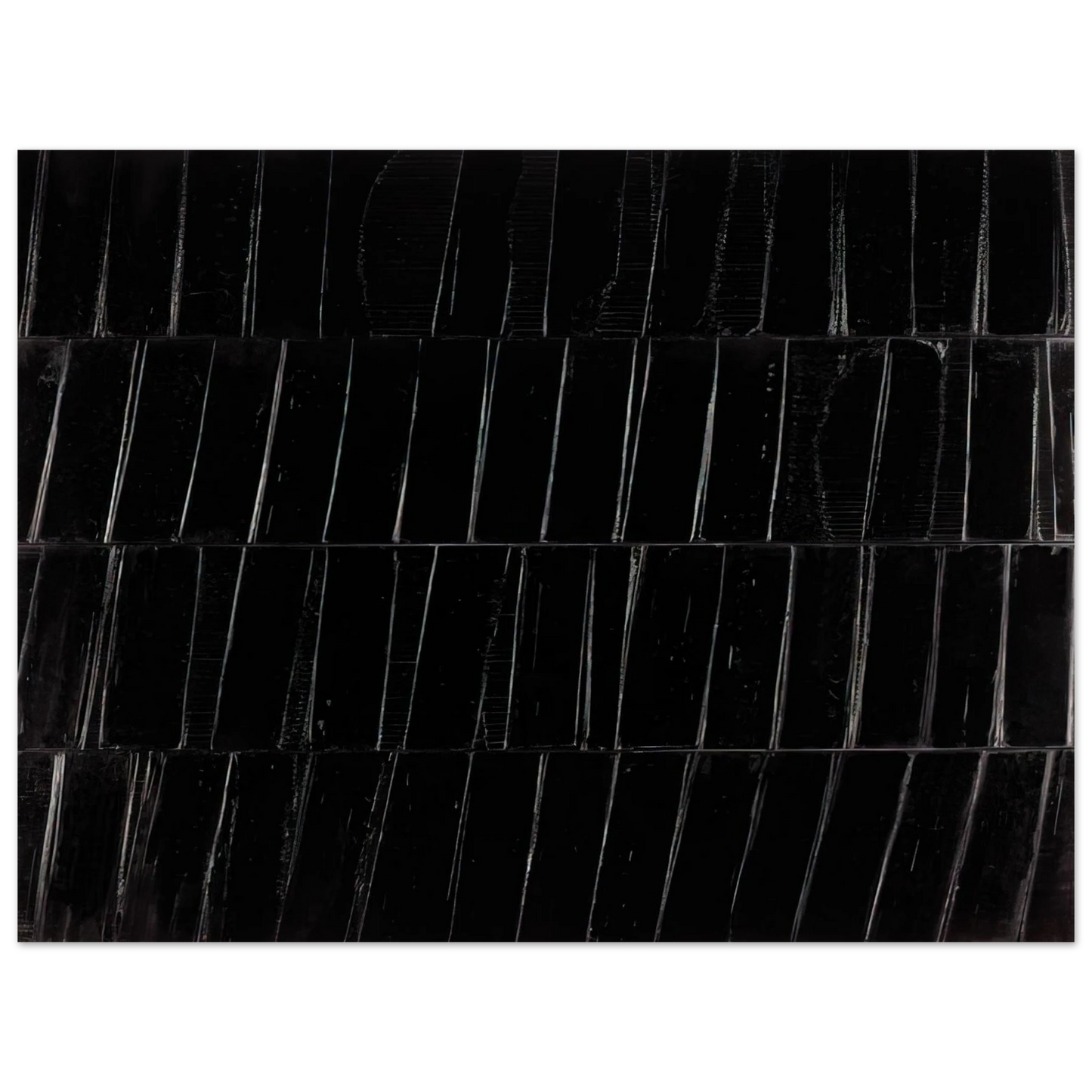 Pierre Soulages - Peinture 324 x 362 cm, 1985 Polyptyque C - 1985 Fine Art Poster - Default Title