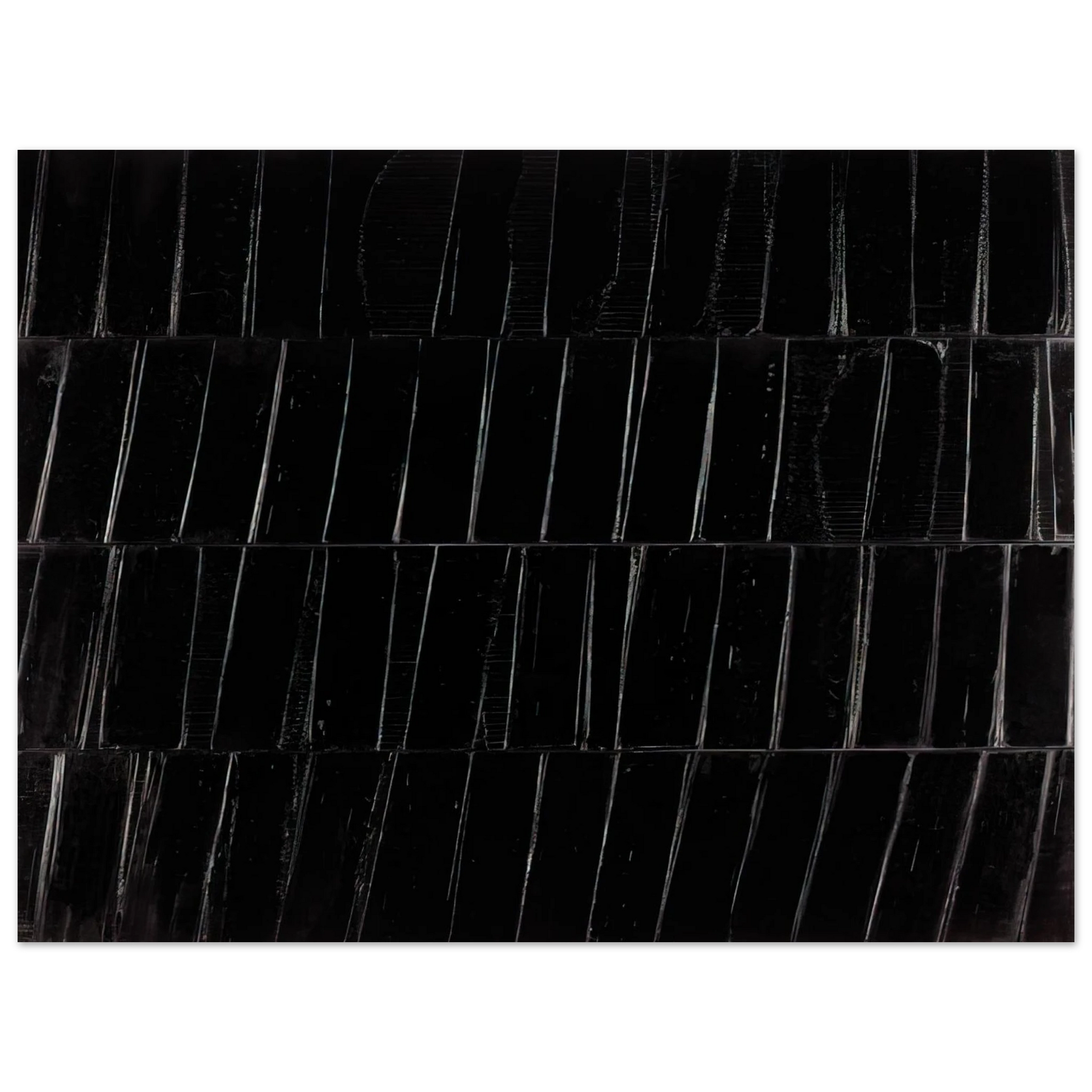 Pierre Soulages - Peinture 324 x 362 cm, 1985 Polyptyque C - 1985 Fine Art Poster - Default Title