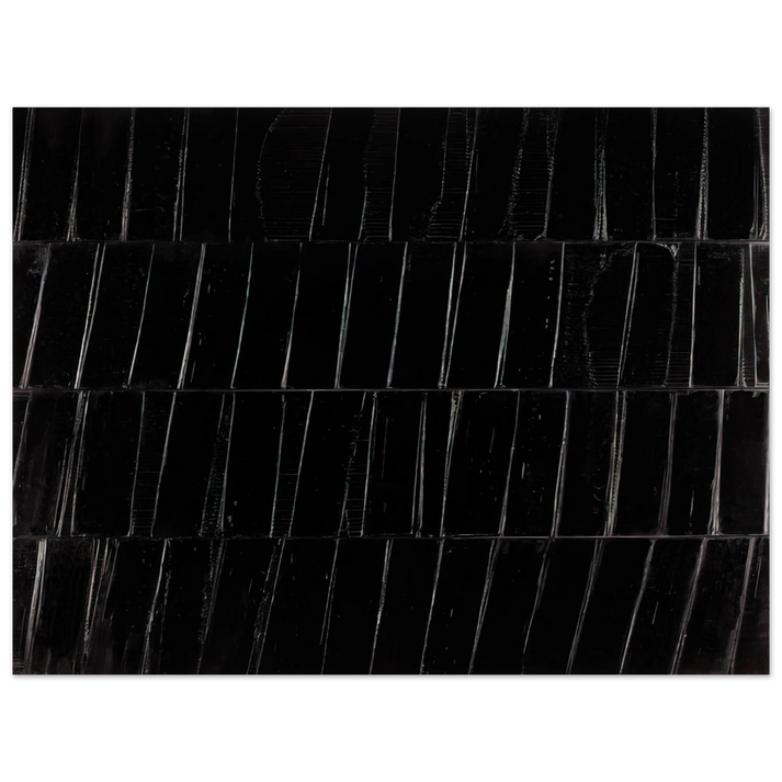 Pierre Soulages - Peinture 324 x 362 cm, 1985 Polyptyque C - 1985  75x100 cm / 30x40inches Fine Art Poster