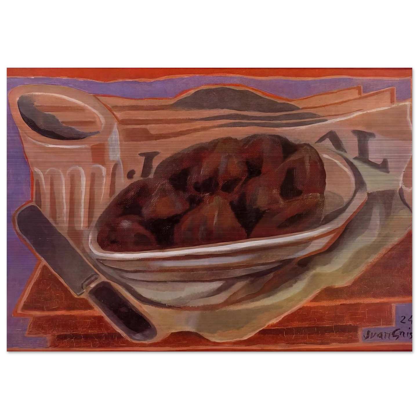 FIGS - Juan Gris Brushed Aluminum Print - 70x100 cm / 28x40 inches | Juan Gris Aluminum Print | Juan Gris Prints