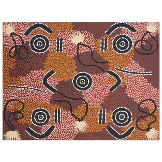 Clifford Possum Tjapaltjarri - Bodypaint Designs - 1985 Fine Art Poster - Default Title