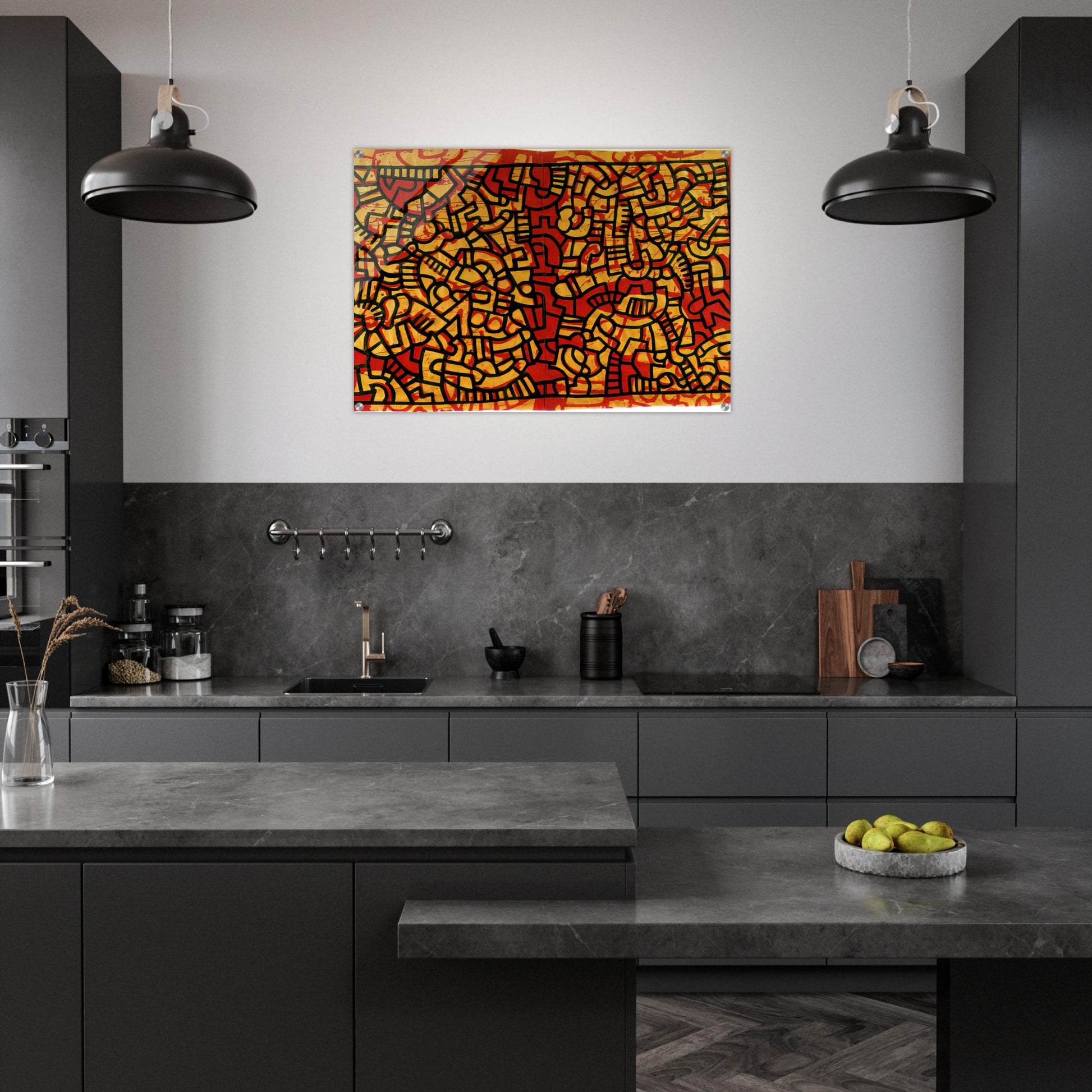 UNTITLED 1979 - Keith Haring Acrylic Print - 70x100 cm / 28x40″ inches | Keith Haring Wall Art | Keith Haring Prints