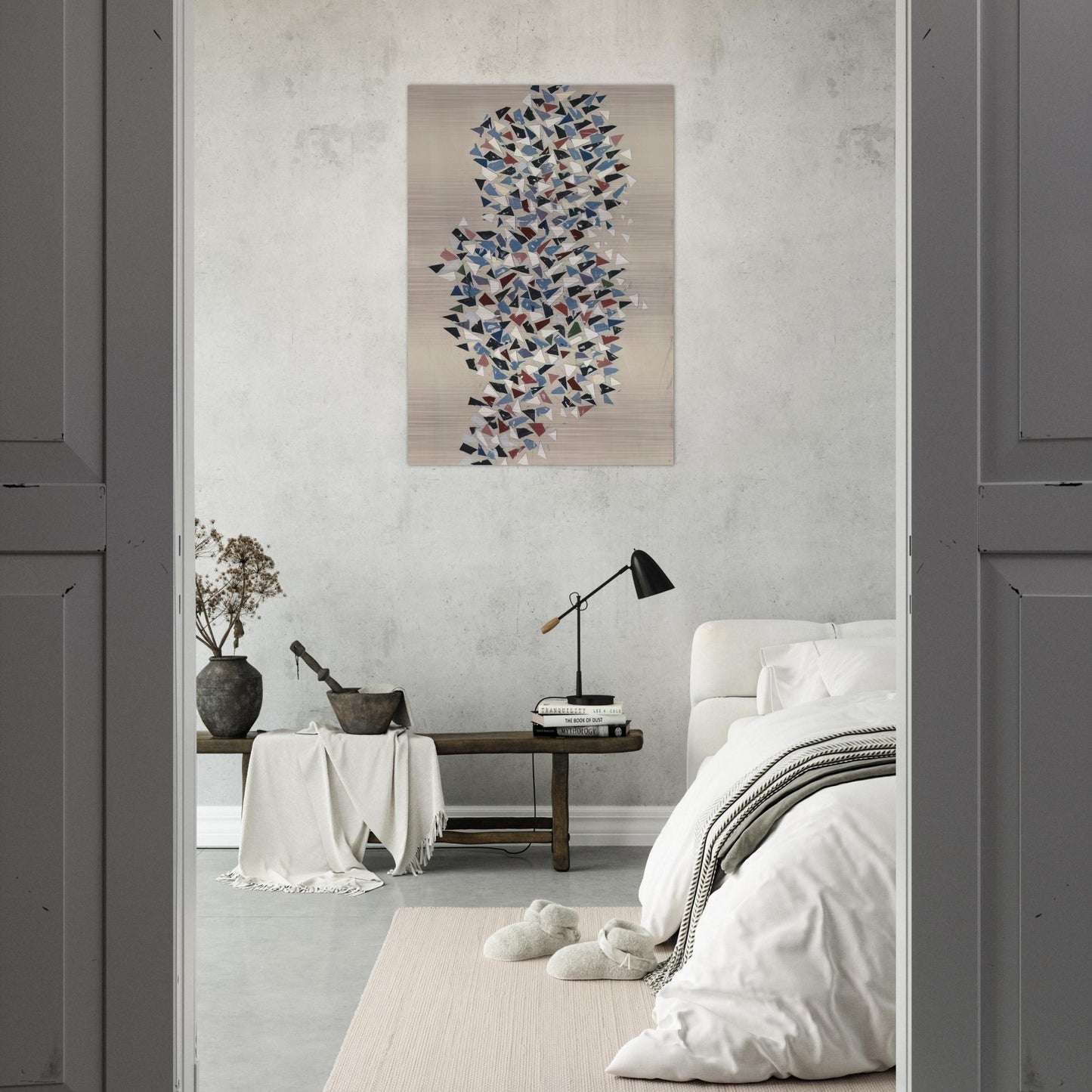 Shapes Group - 1987 - Robert Goodnough Brushed Aluminum Print - 70x100 cm / 28x40 inches | Robert Goodnough Aluminum Print | Robert Goodnough Prints