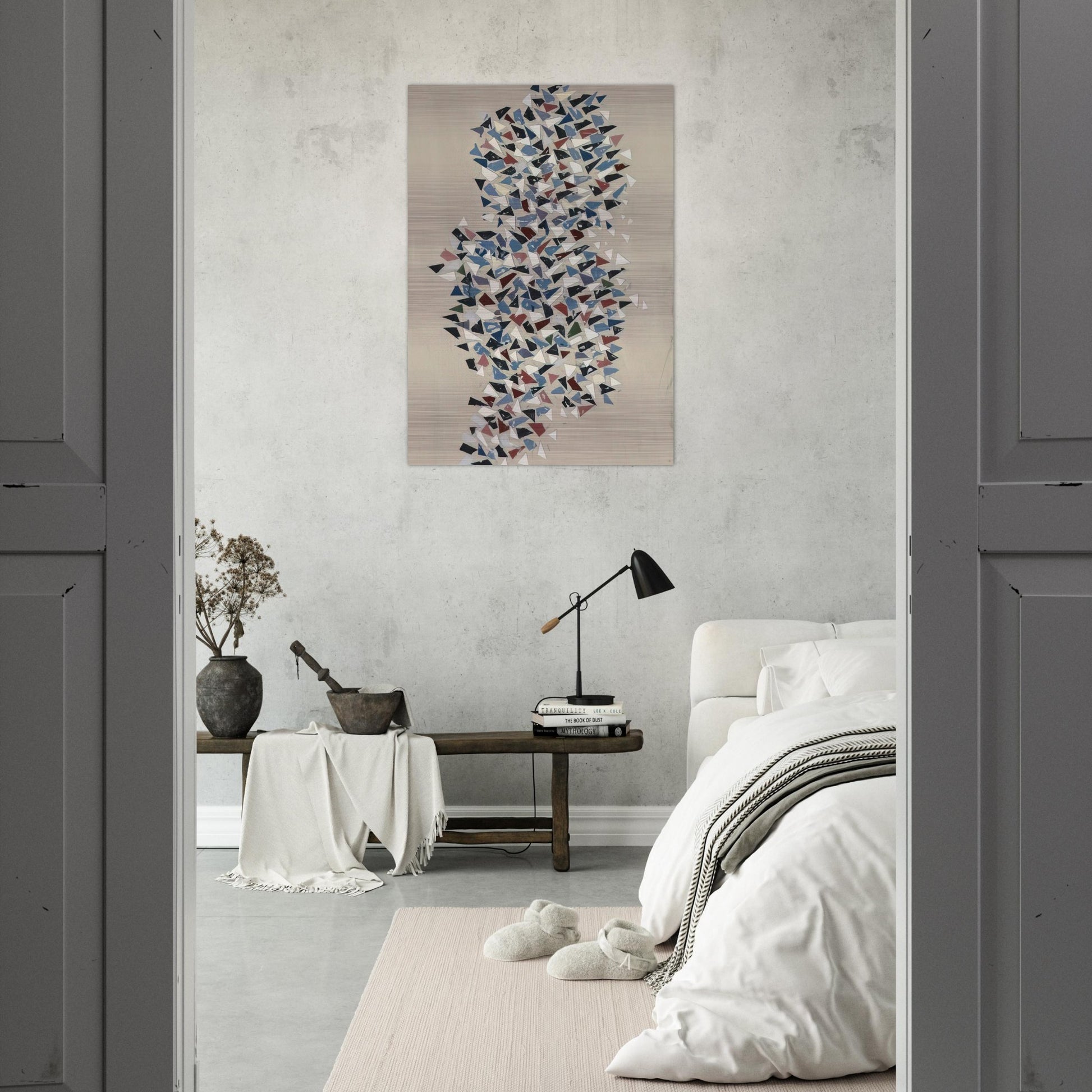 Shapes Group - 1987 - Robert Goodnough Brushed Aluminum Print - 70x100 cm / 28x40 inches | Robert Goodnough Aluminum Print | Robert Goodnough Prints