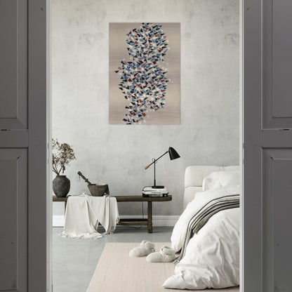 Shapes Group - 1987 - Robert Goodnough Brushed Aluminum Print - 70x100 cm / 28x40 inches | Robert Goodnough Aluminum Print | Robert Goodnough Prints