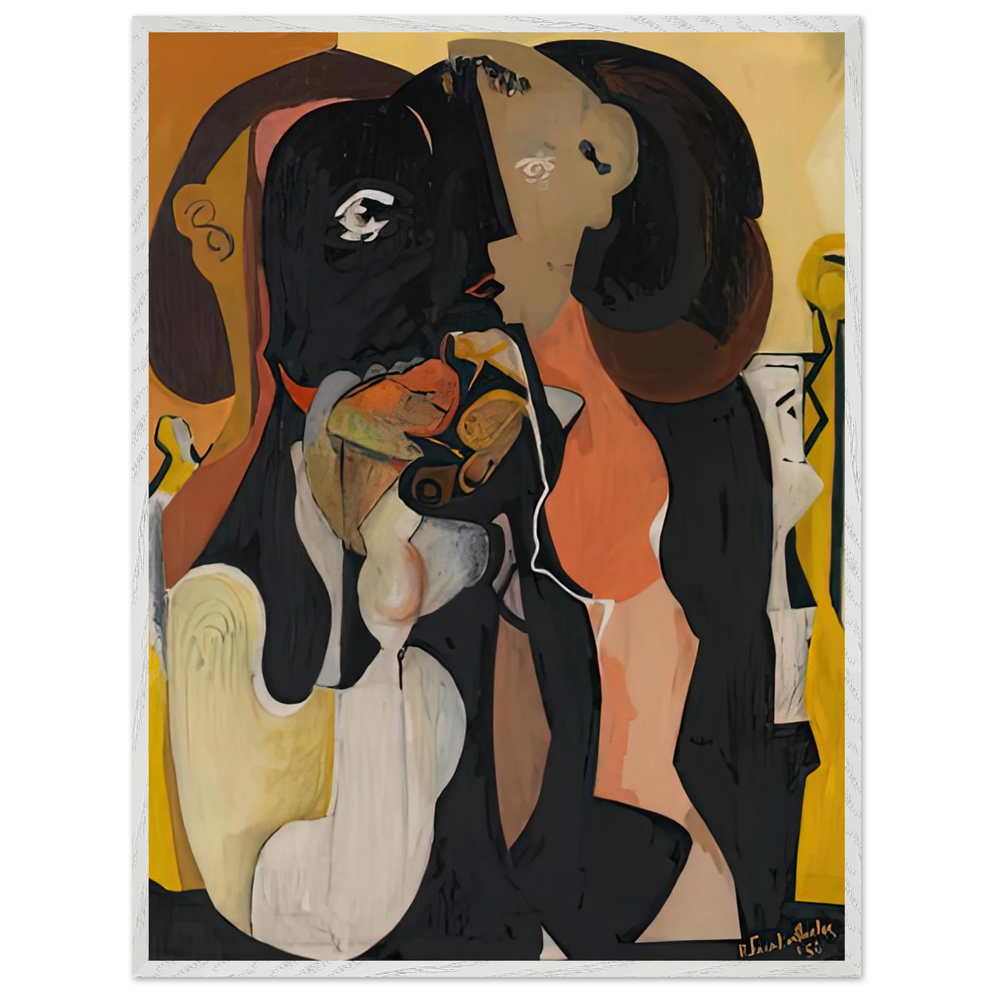 Helen Frankenthaler - Woman, 1950- Wall Art - 60x80 cm / 24x32 inches - Fine Art Poster - -