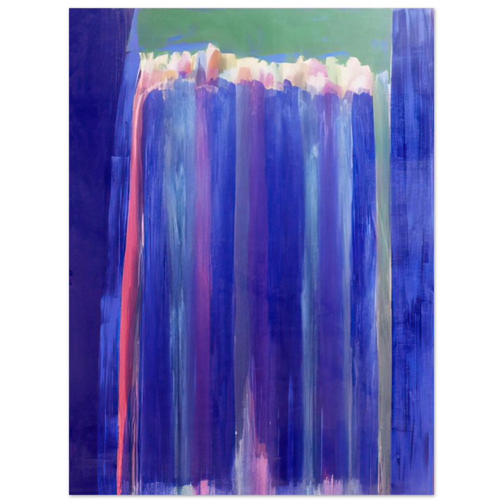 Ronnie Landfield - Marine Mystery - 1972  75x100 cm / 30x40inches Fine Art Poster