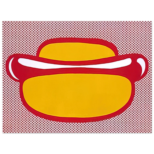Roy Lichtenstein - HOT DOG 1964 Fine Art Poster - Default Title