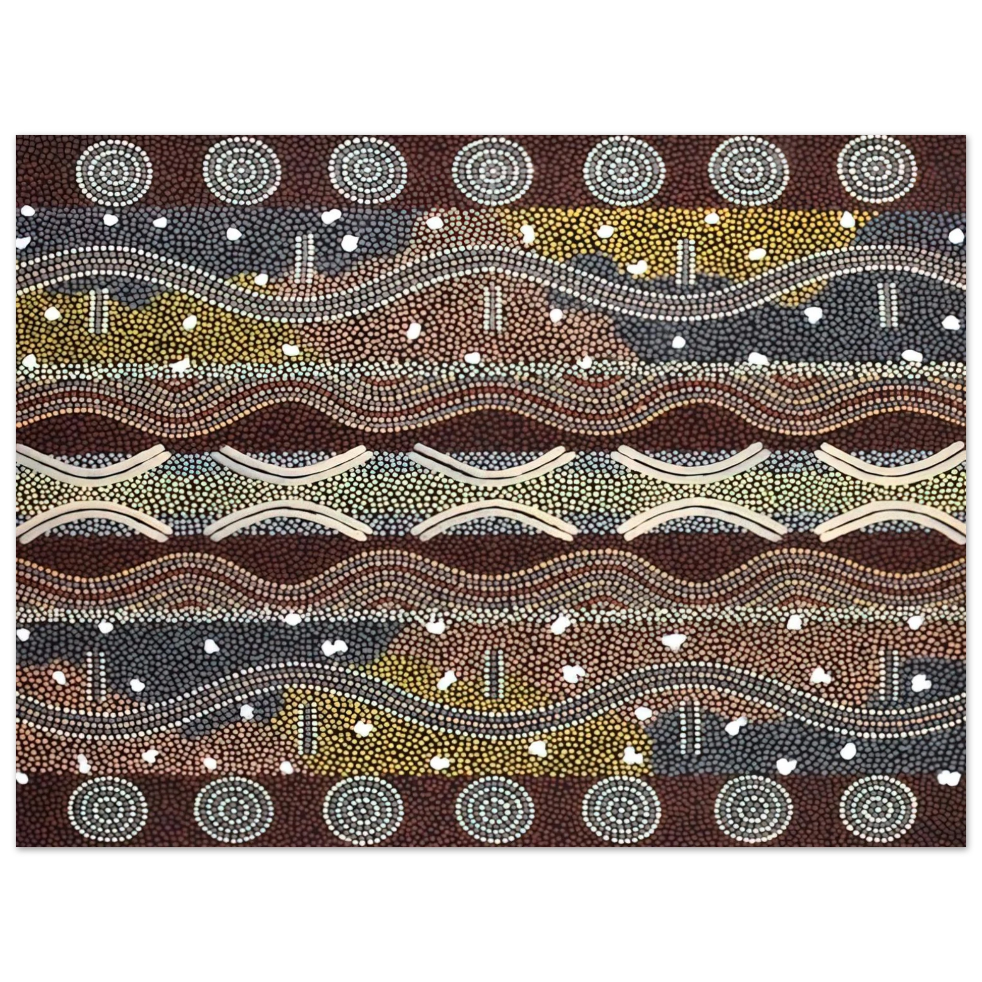 Clifford Possum Tjapaltjarri - Napperby Dreaming - 1998 Fine Art Poster - Default Title