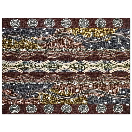 Clifford Possum Tjapaltjarri - Napperby Dreaming - 1998 Fine Art Poster - Default Title