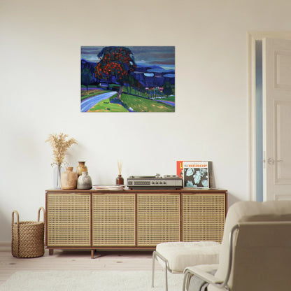 AUTUMN IN MURNAU 1908 - Wassily Kandinsky Brushed Aluminum Print - 70x100 cm / 28x40 inches | Wassily Kandinsky Aluminum Print | Wassily Kandinsky Prints