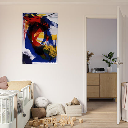 Distance Finding Mozart - 1992 - Paul Jenkins Brushed Aluminum Print - 70x100 cm / 28x40 inches | Paul Jenkins Aluminum Print | Paul Jenkins Prints