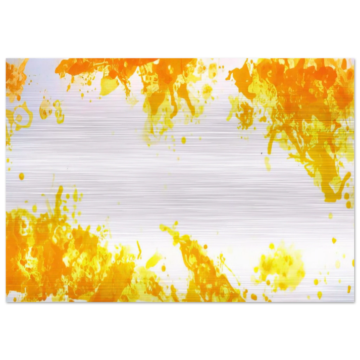 Spleen  Yellow  - Sam Francis Brushed Aluminum Print - 70x100 cm / 28x40 inches | Sam Francis Aluminum Print | Sam Francis Prints