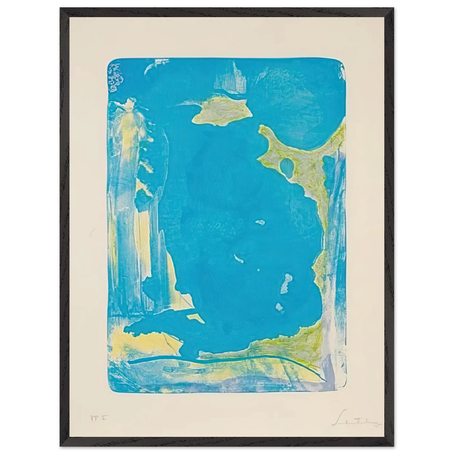 Helen Frankenthaler - Reflections IV - 1995 Wall art - A3 (29.7 x 42  cm) - Fine Art Poster - -