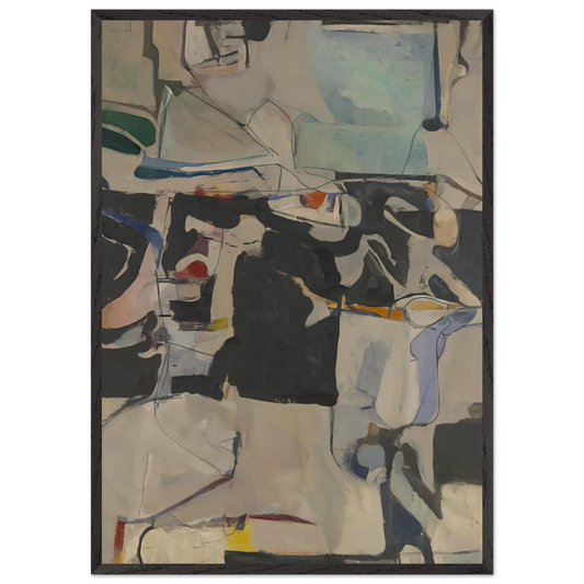 Urbana 6 - Richard Diebenkorn Framed Art Print – Black Wooden Frame - Default Title - -Framed Art Print