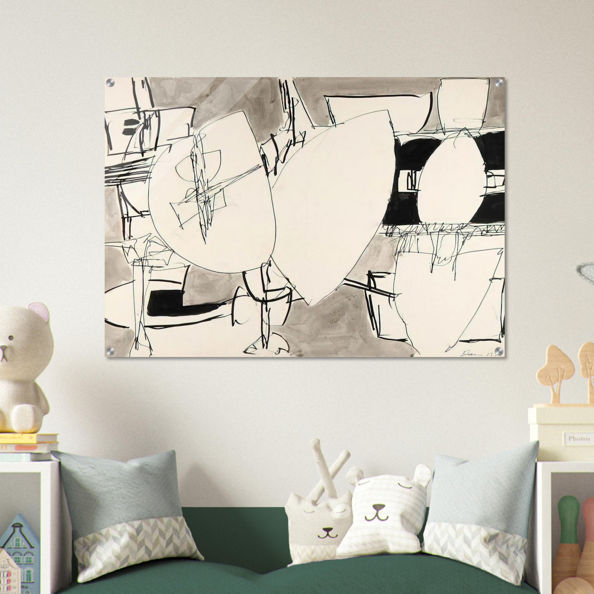 Inner Space - 1952 - Gene Davis Acrylic Print - 70x100 cm / 28x40″ inches | Gene Davis Wall Art | Gene Davis Prints