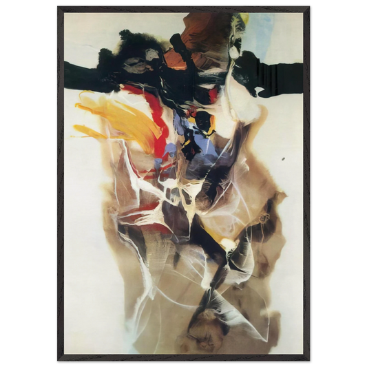 Phenomena High Octane - 1960 - Paul Jenkins Framed Art Print – Black Wooden Frame - Default Title - -Framed Art Print