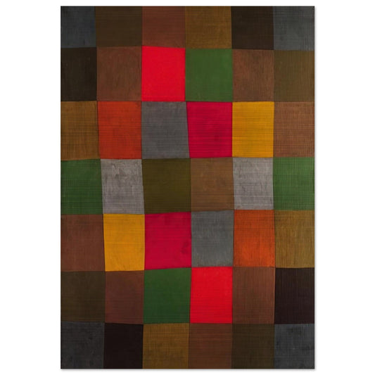 NEW HARMONY 1936 - Paul Klee Brushed Aluminum Print - 70x100 cm / 28x40 inches | Paul Klee Aluminum Print | Paul Klee Prints