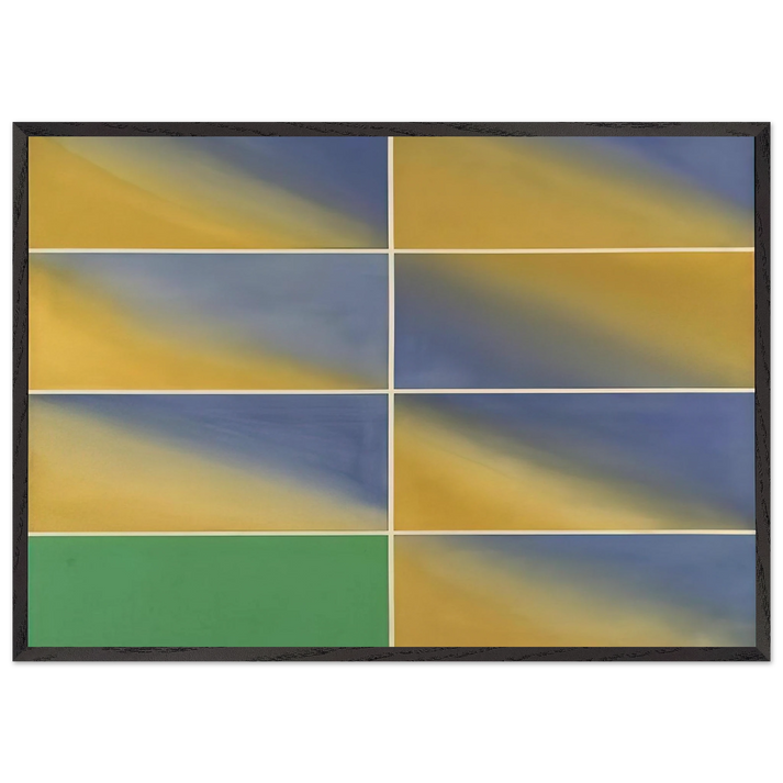 Cambridge Green - 1968 - Mark Lancaster 70x100 cm / 28x40 inches Framed Art Print – Black Wooden Frame