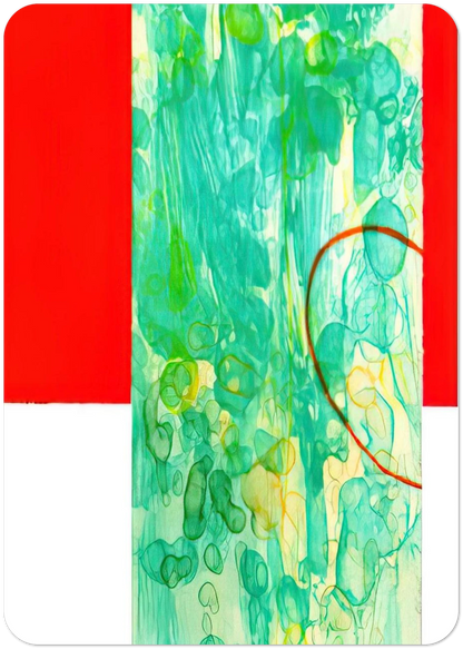 Bluest By Sam Gilliam Pack of 10 Post Cards | Sam Gilliam Post Cards | A6 (10.5 x 14.8 cm) - 4.1 x 5.8 inches