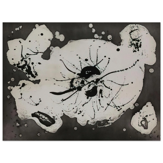 Sam Francis - Black Smudge Fine Art Poster - Default Title