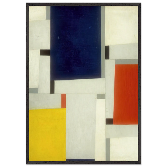 Relational Painting 64 - 1953 - Fritz Glarner Framed Art Print – Black Wooden Frame - Default Title - -Framed Art Print