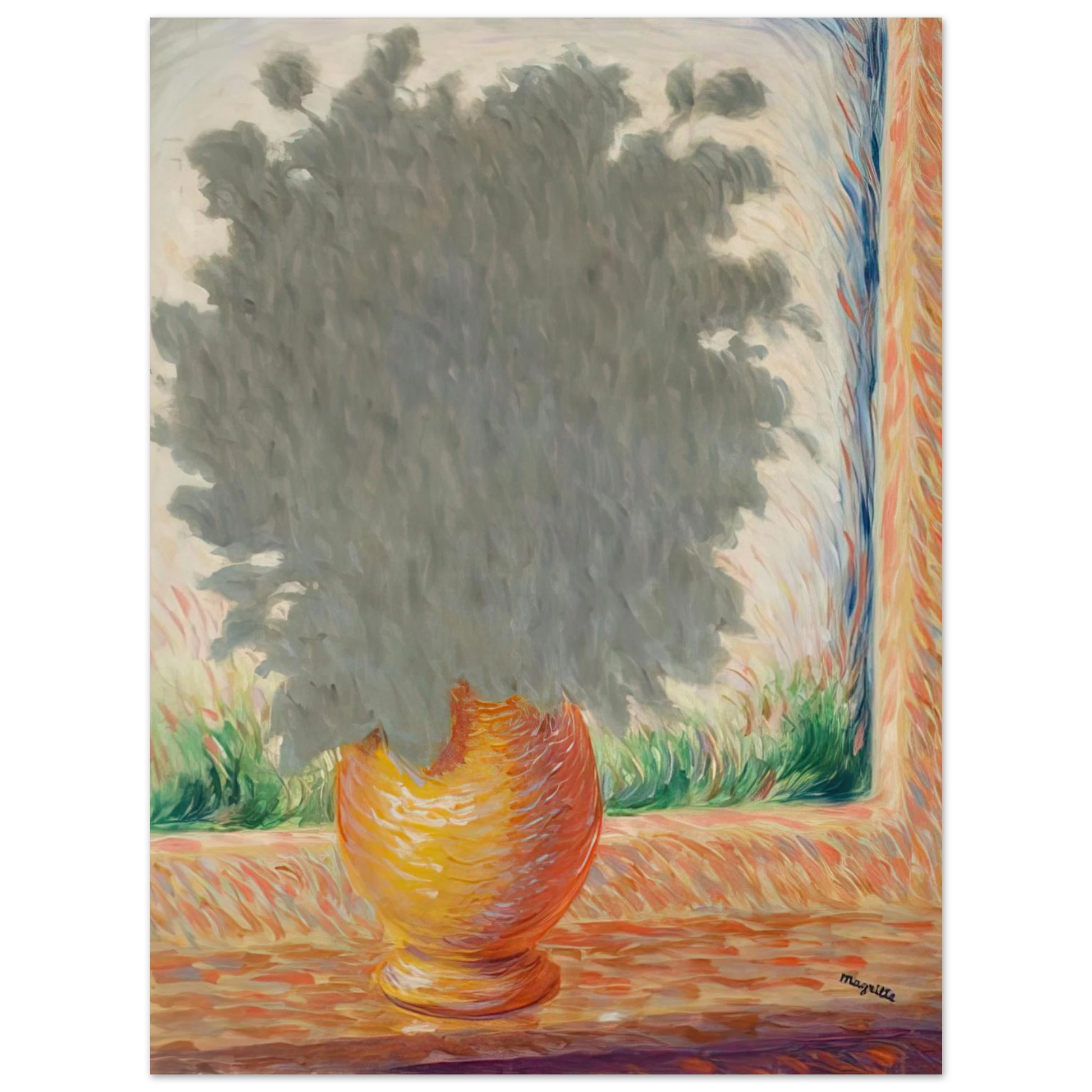 Rene Magritte - LIGHTNING 1944 Fine Art Poster - Default Title
