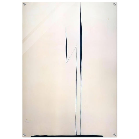 Black Lines 1 - Georgia O'Keeffe Acrylic Print - 70x100 cm / 28x40″ inches | Georgia O'Keeffe Wall Art | Georgia O'Keeffe Prints